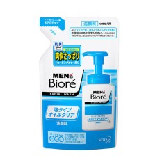 [카오]비오레 맨즈 거품 클렌징 폼 오일클리어 리필 130ml
