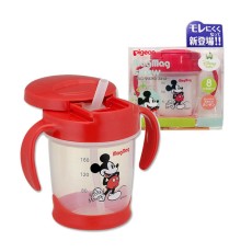 피죤 양손머그 빨대 미키